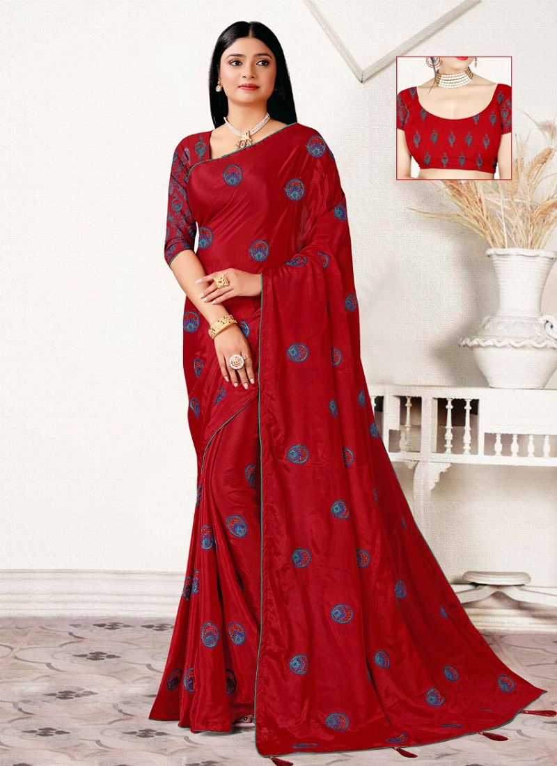 Ronisha Nova Daily Wear Wholesale Chinon Saree Catalog
